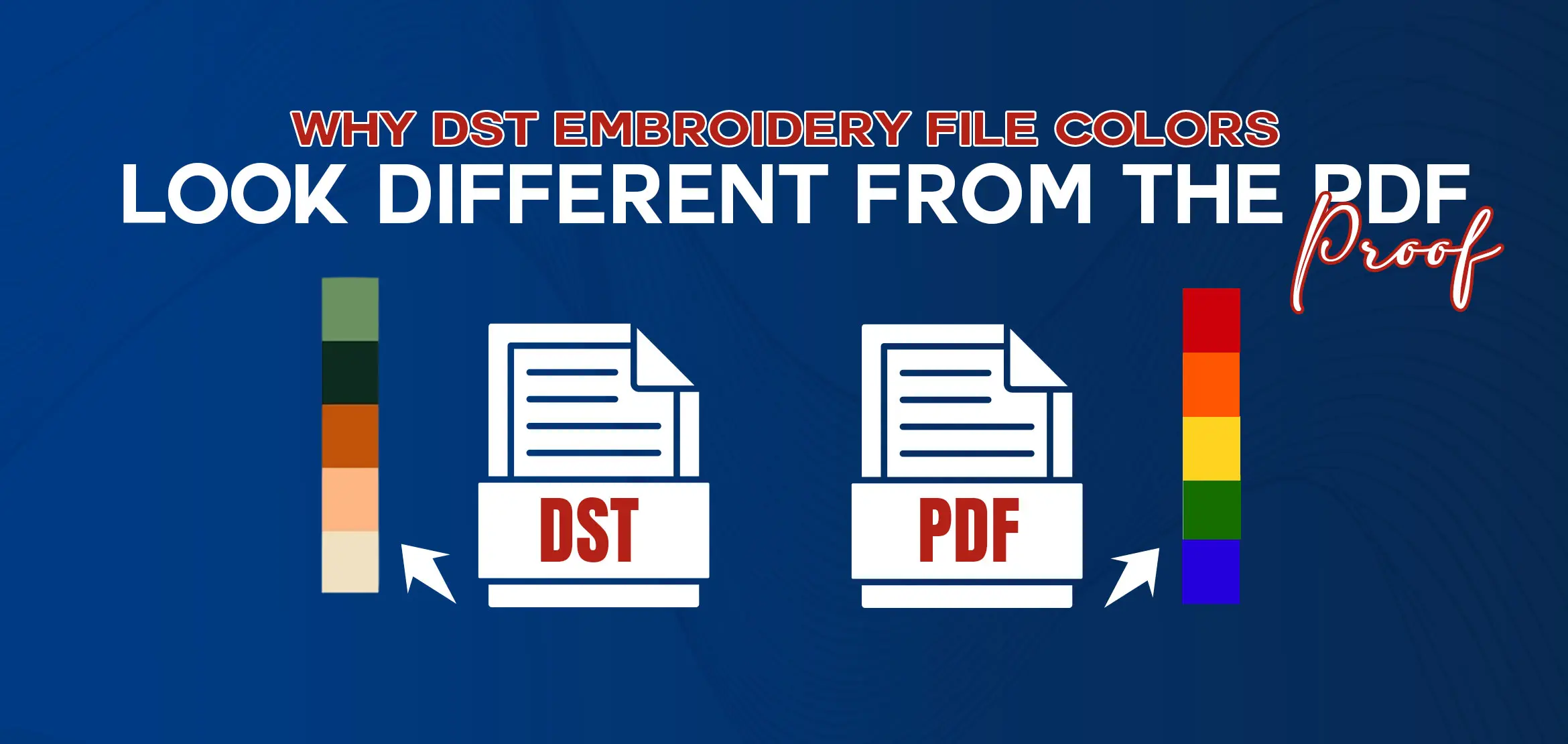 Why DST Embroidery File Colors Look Different from the PDF Proof