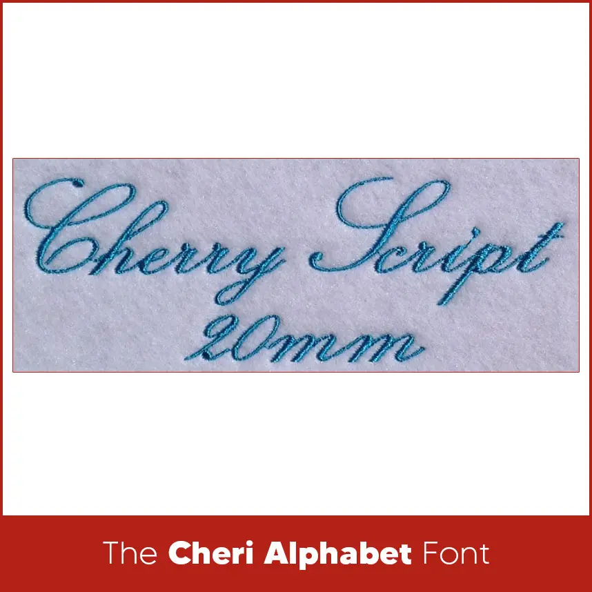 The Cheri Alphabet Font