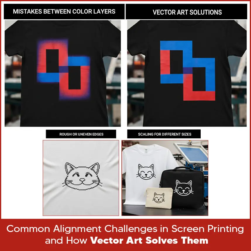 Common Alignment Challenges in Screen Printing and How Vector Art Solves Them