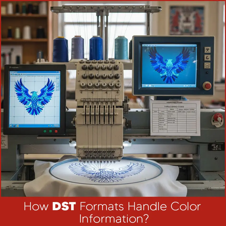 How DST Formats Handle Color Information?