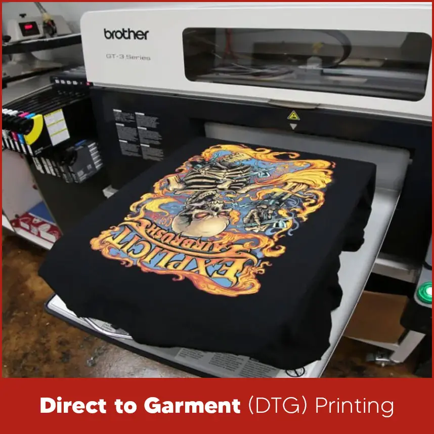 2. Direct to Garment (DTG) Printing