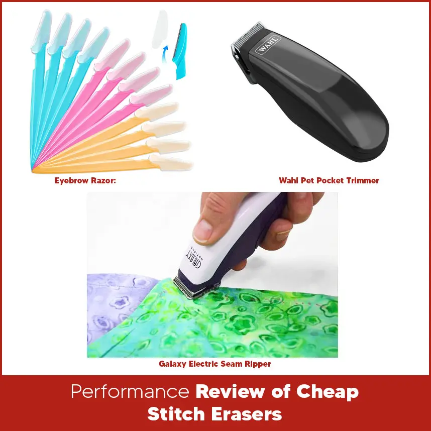 Performance Review of Cheap Stitch Erasers