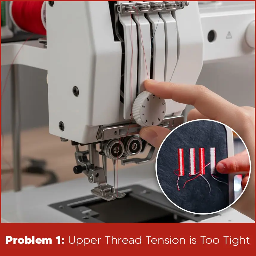Problem 1: Upper Thread Tension is Too Tigh