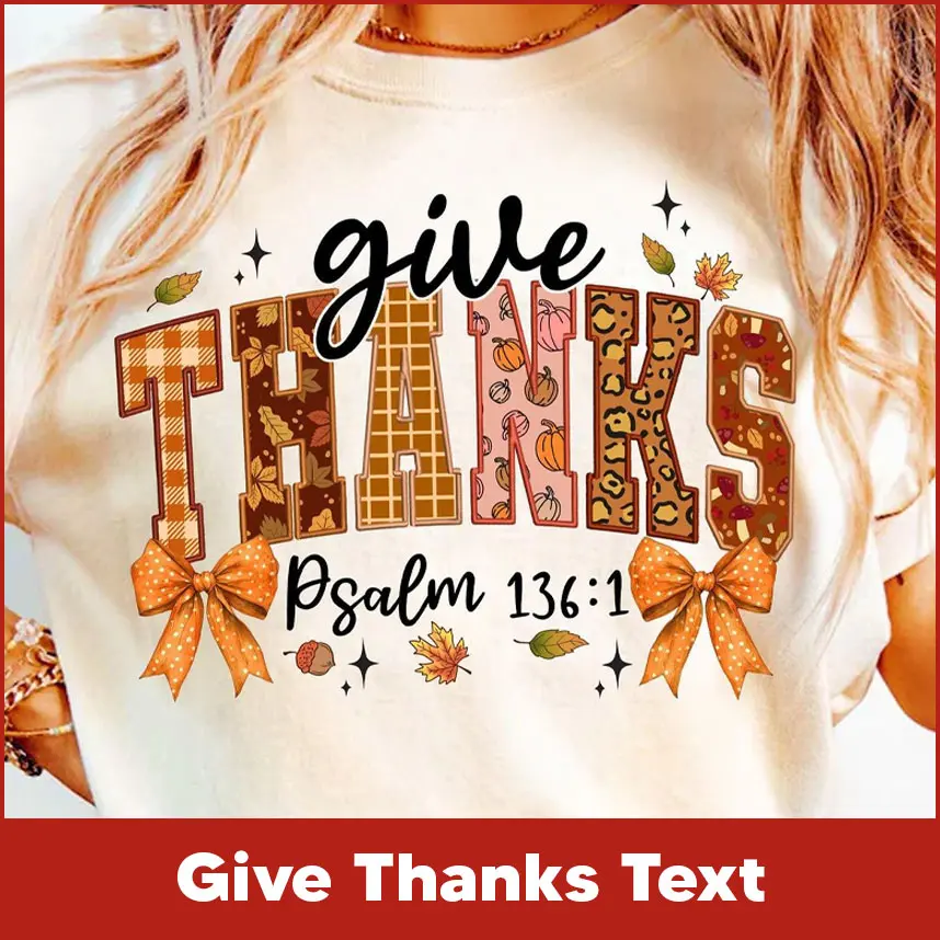 5. Give Thanks Text